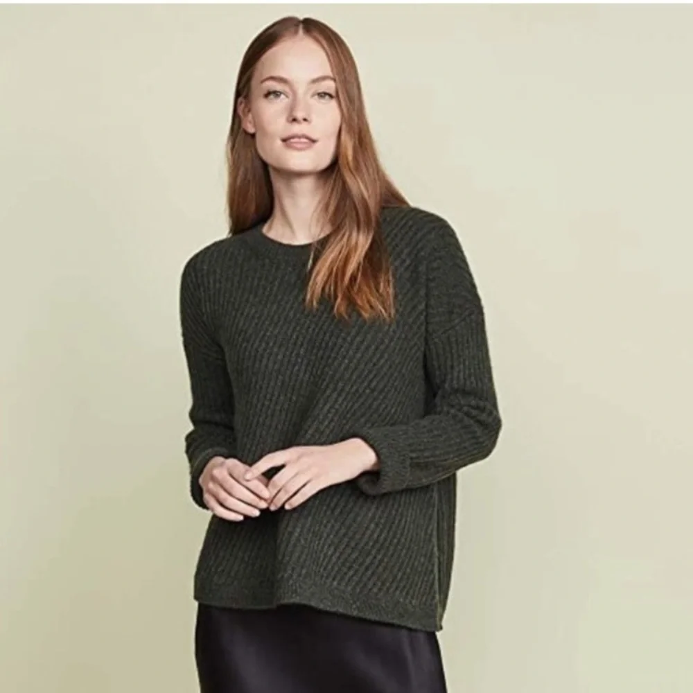 VINCE Side Split Ribbed Sweater - Picture 3 of 10
